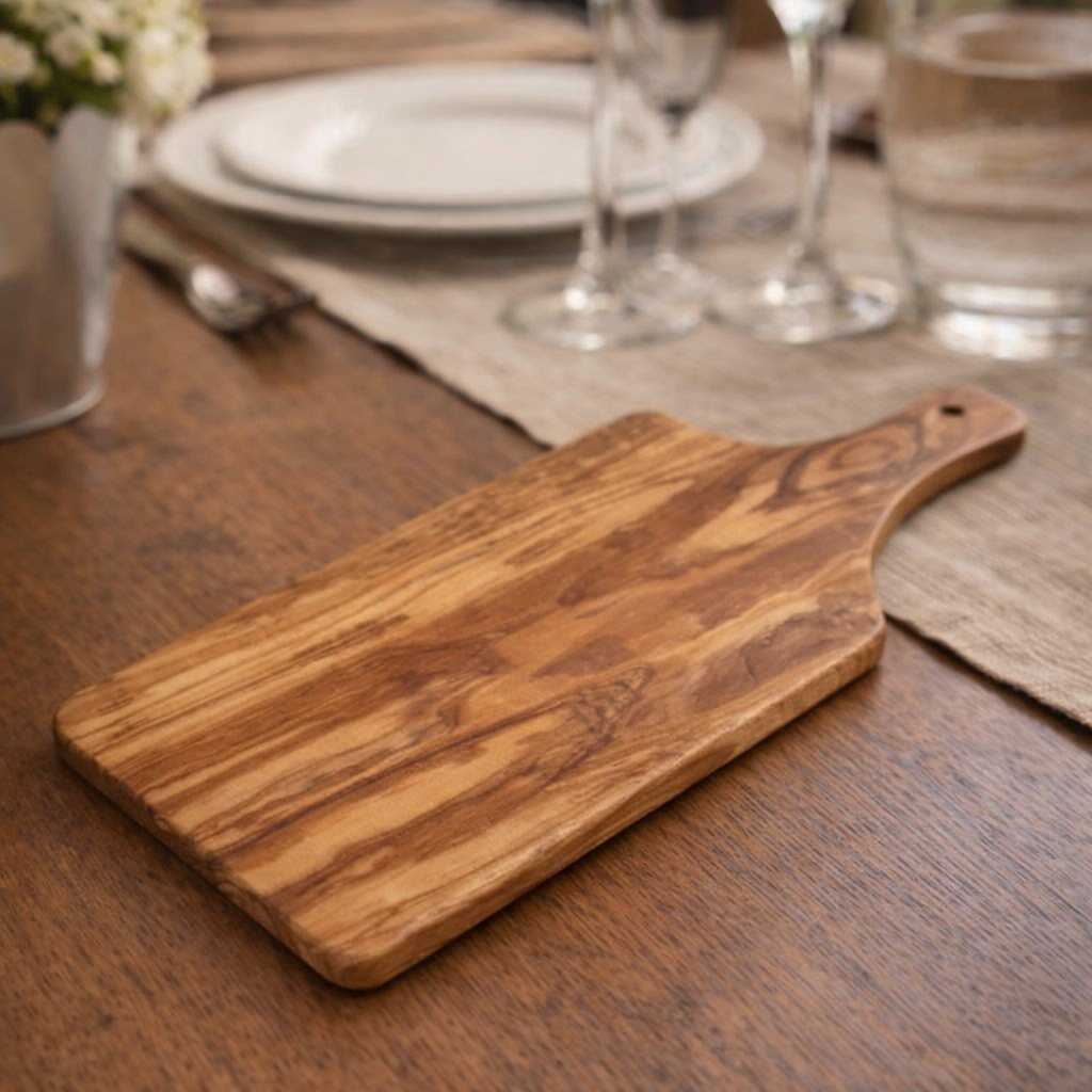 Olive Wood Serving Board w/ Handle