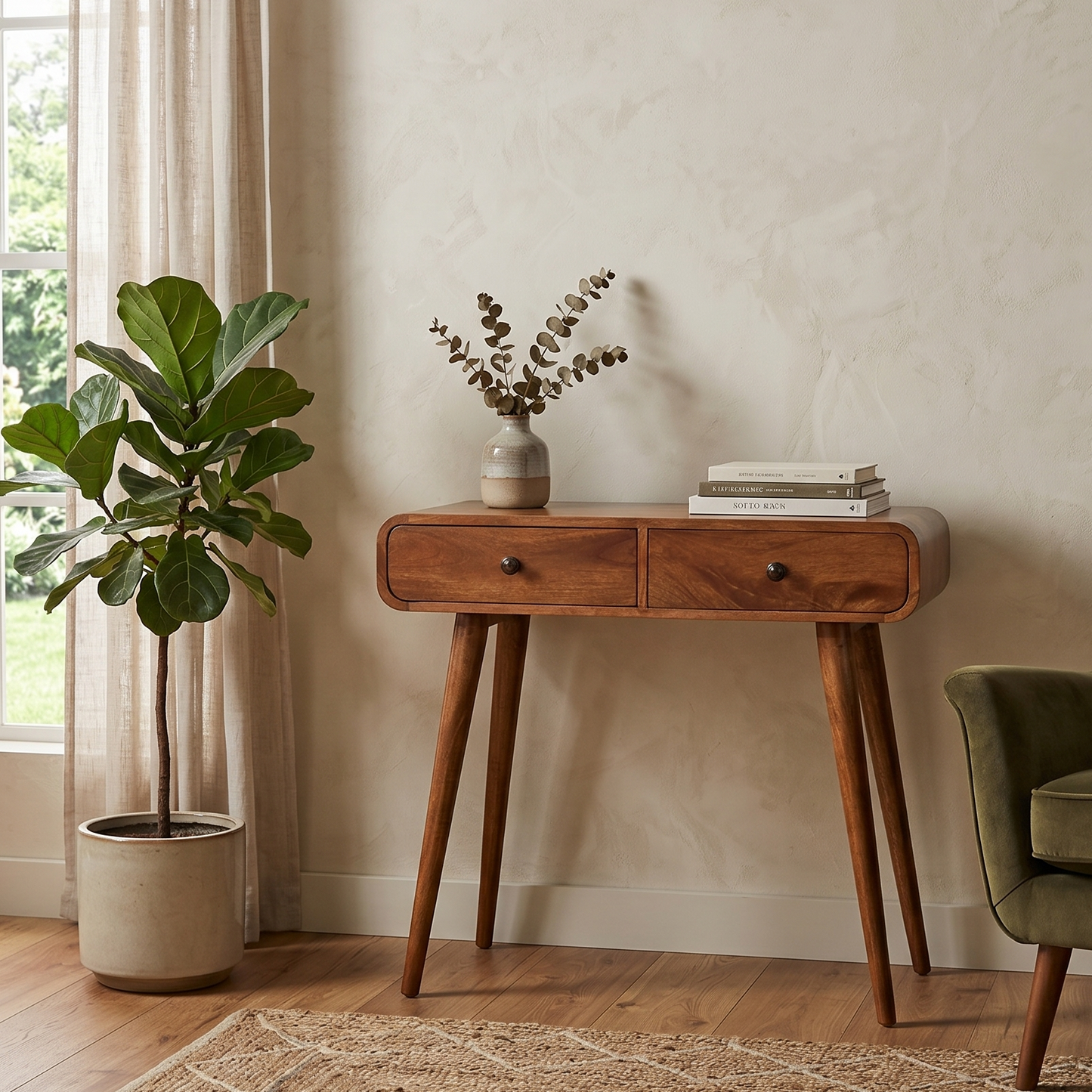 Chestnut Closed Console Table