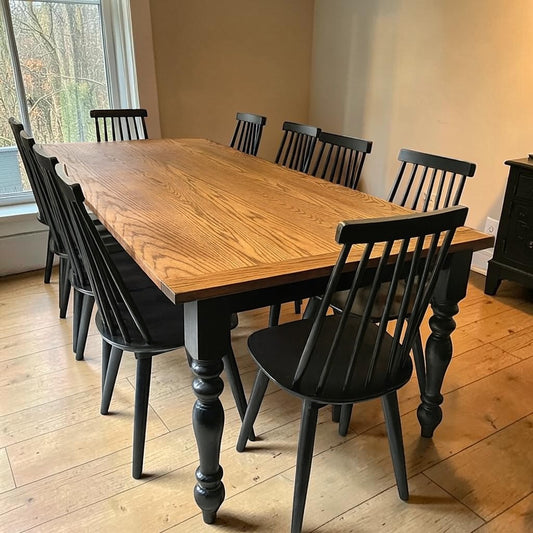 Custom Handcrafted - Oak Tavern Farm Table
