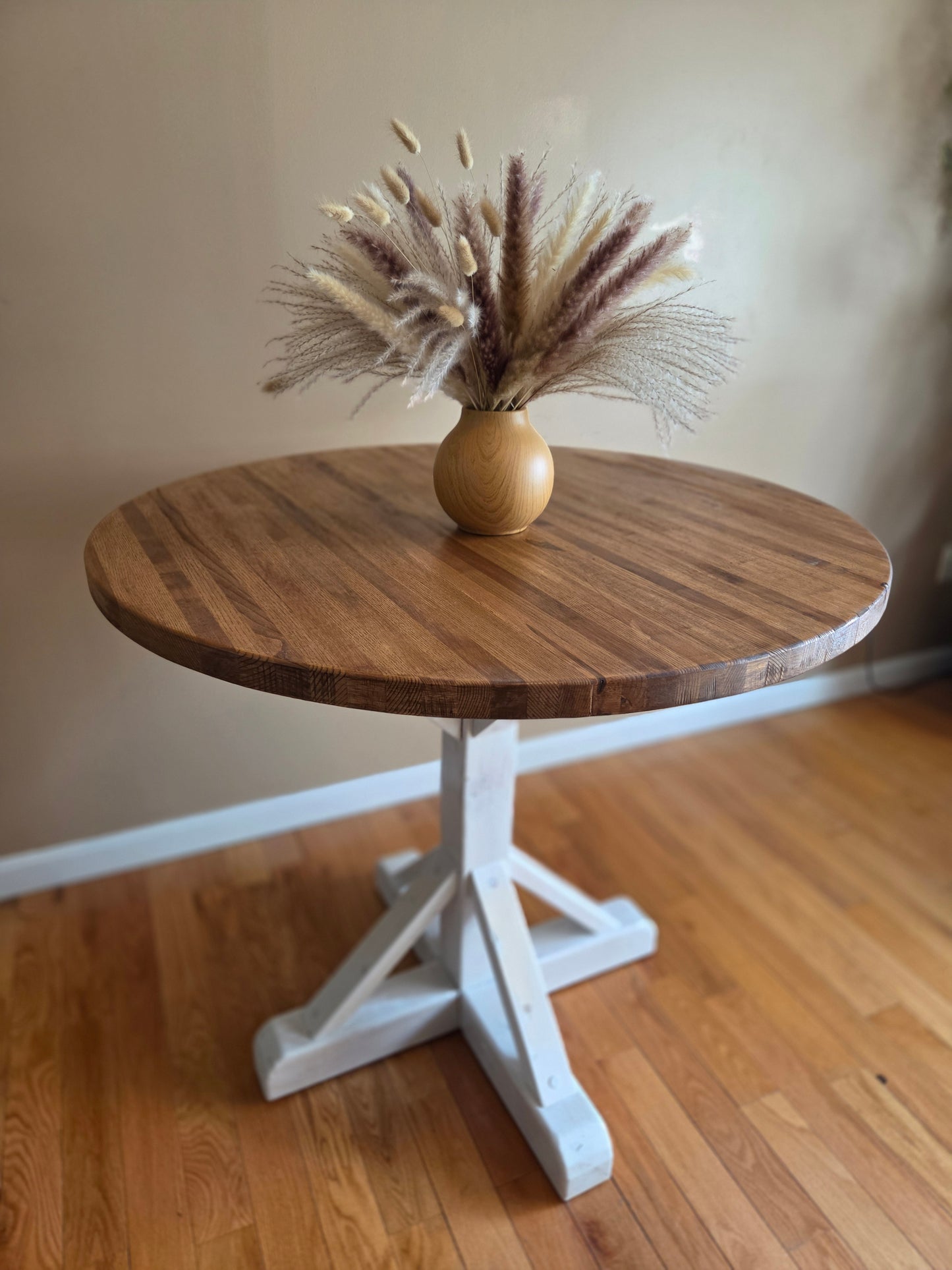 Custom Handcrafted - Coastal Haven Rustic Round Table