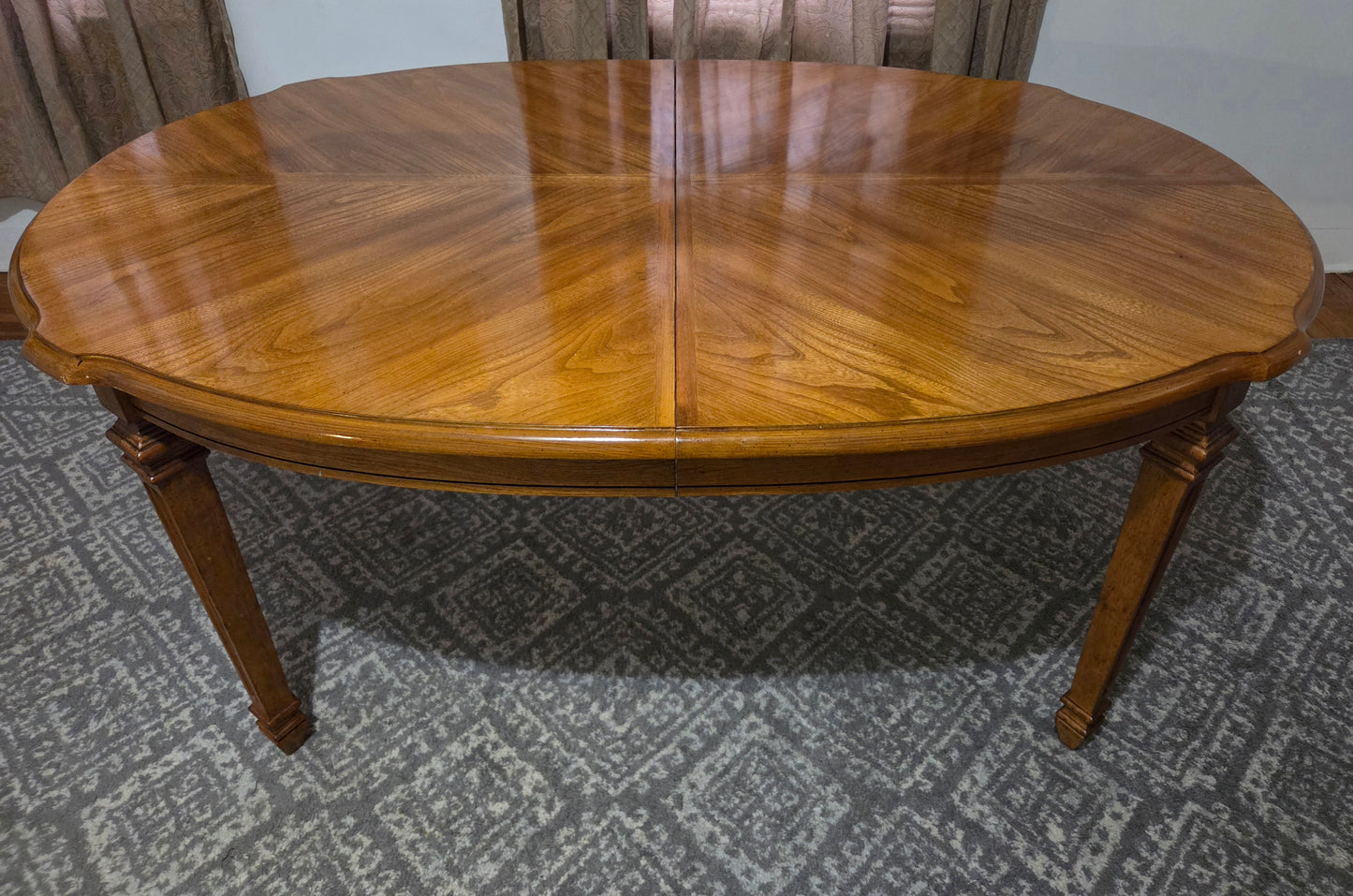 Oval Wood Dining Table