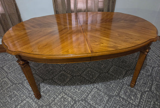 Oval Wood Dining Table