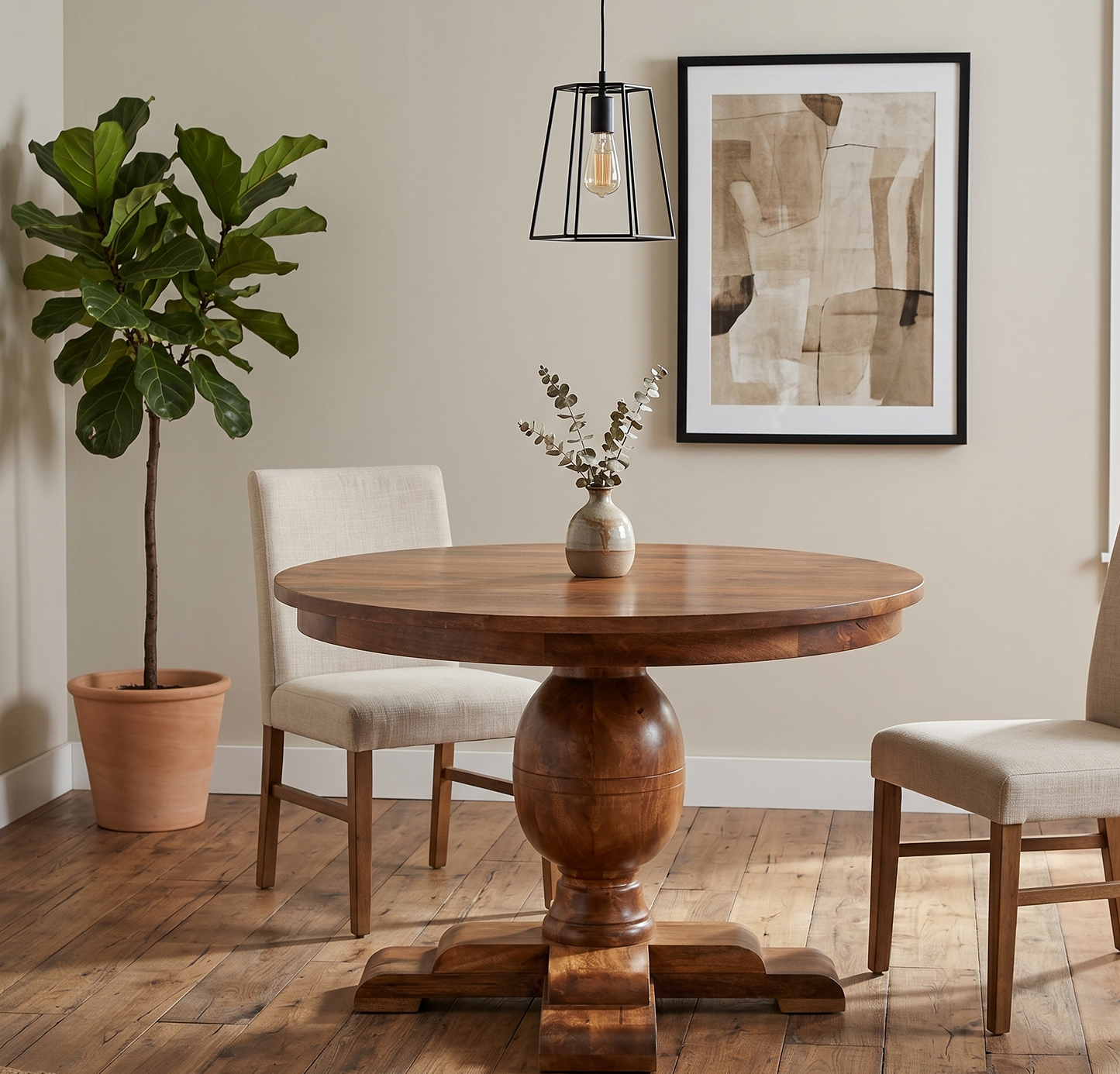 Custom Handcrafted - Belvedere Pedestal Table