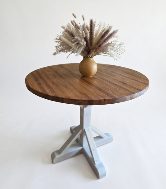 Custom Handcrafted - Coastal Haven Rustic Round Table