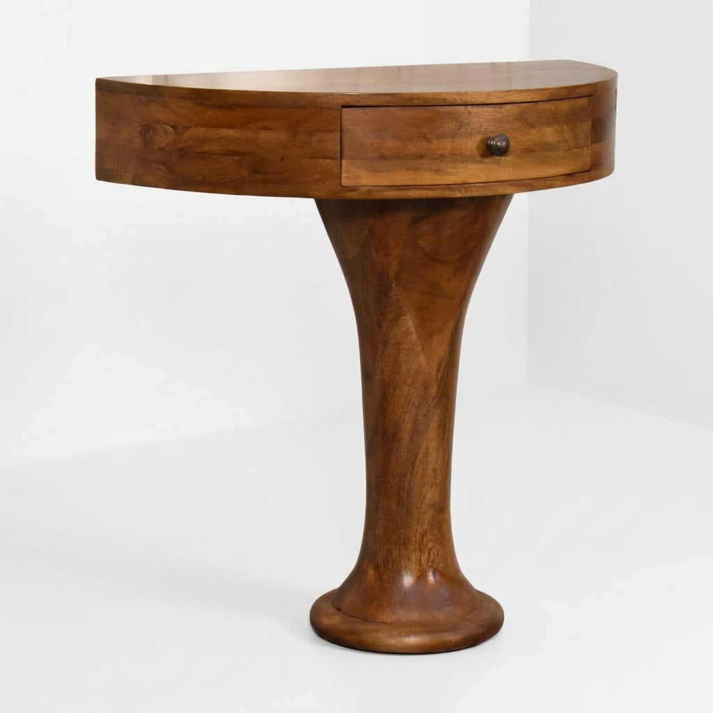 Preowned - Half Moon Sculpted Accent Table