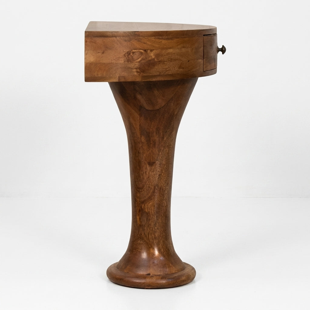 Preowned - Half Moon Sculpted Accent Table