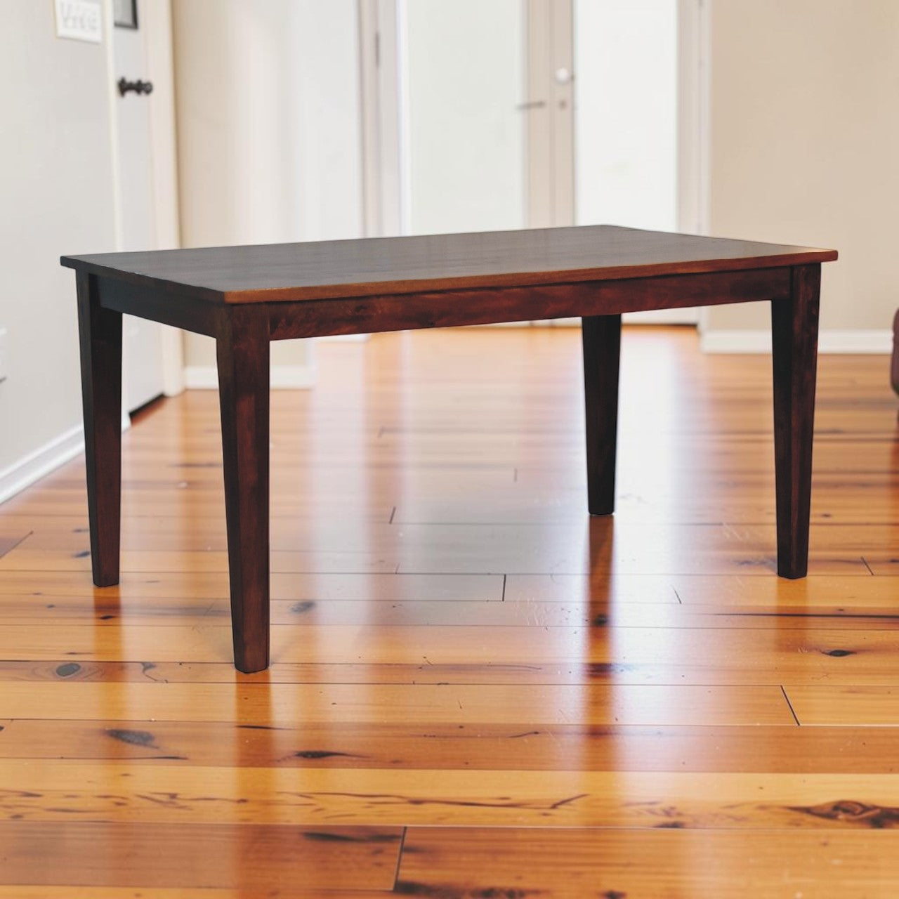Custom Sleek Chestnut Dining Table