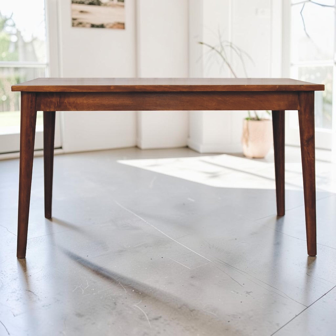 Custom Handcrafted - Scandinavian Chestnut Dining Table