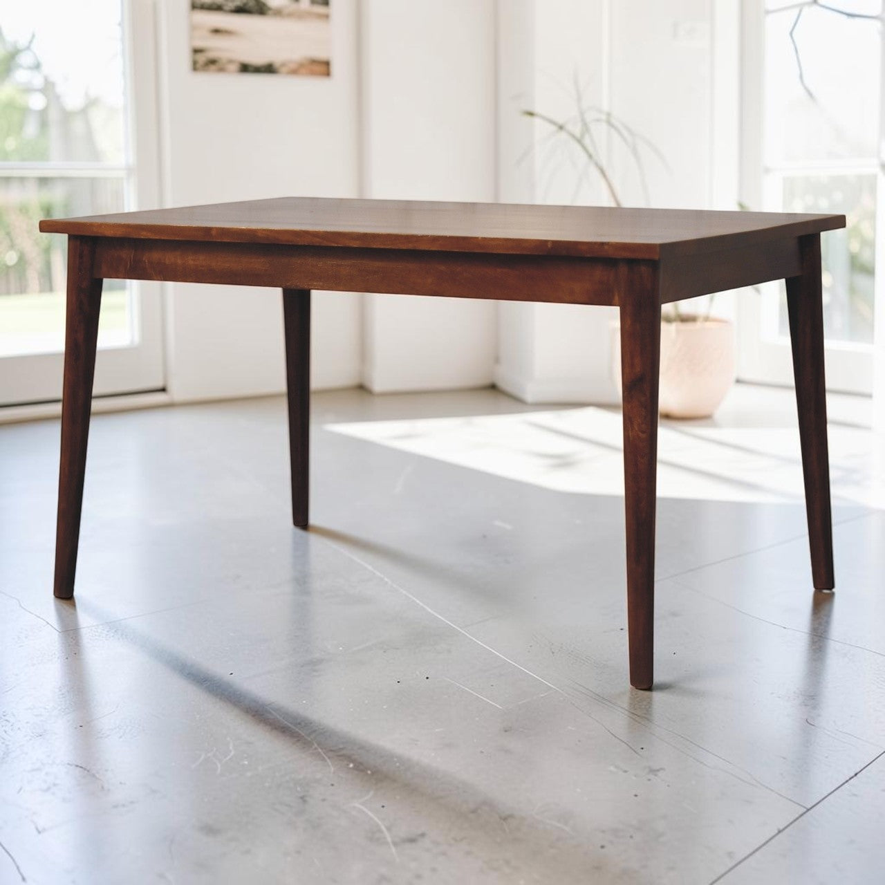 Custom Handcrafted - Scandinavian Chestnut Dining Table