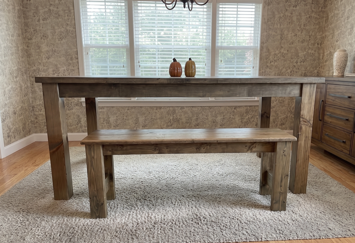 Custom Handcrafted - Maple Harvest Farm Table