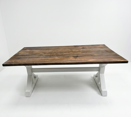 Custom Handcrafted - Maple Manor Trestle Table