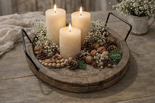 Rustic Wood Serving Tray