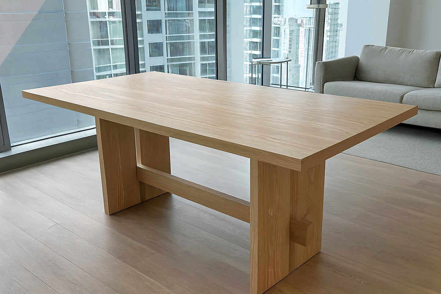 Custom Handcrafted - The Meridian Oak Dining Table