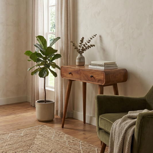Chestnut Closed Console Table
