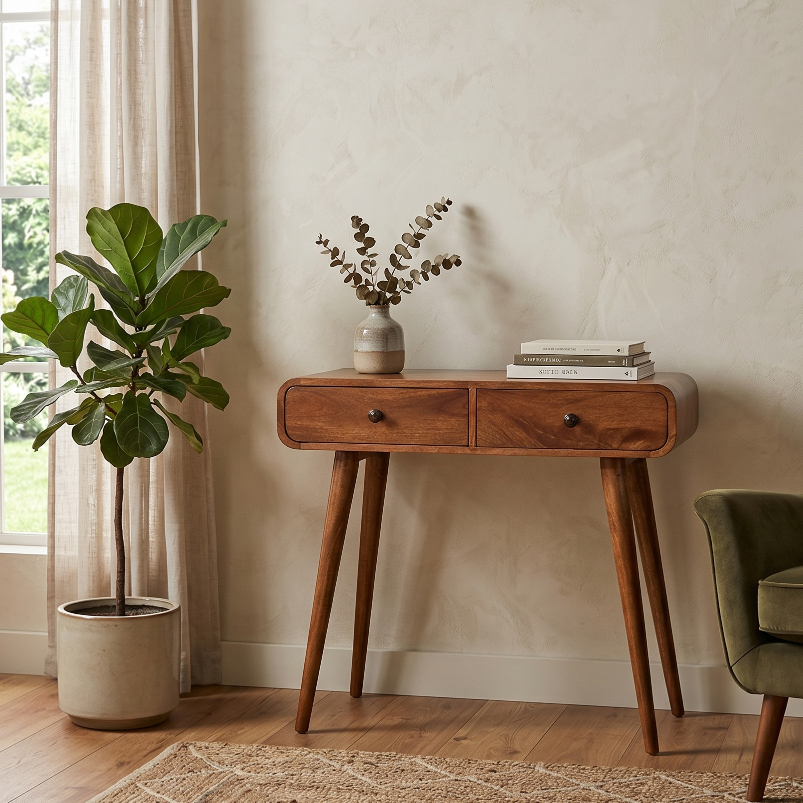 Chestnut Closed Console Table