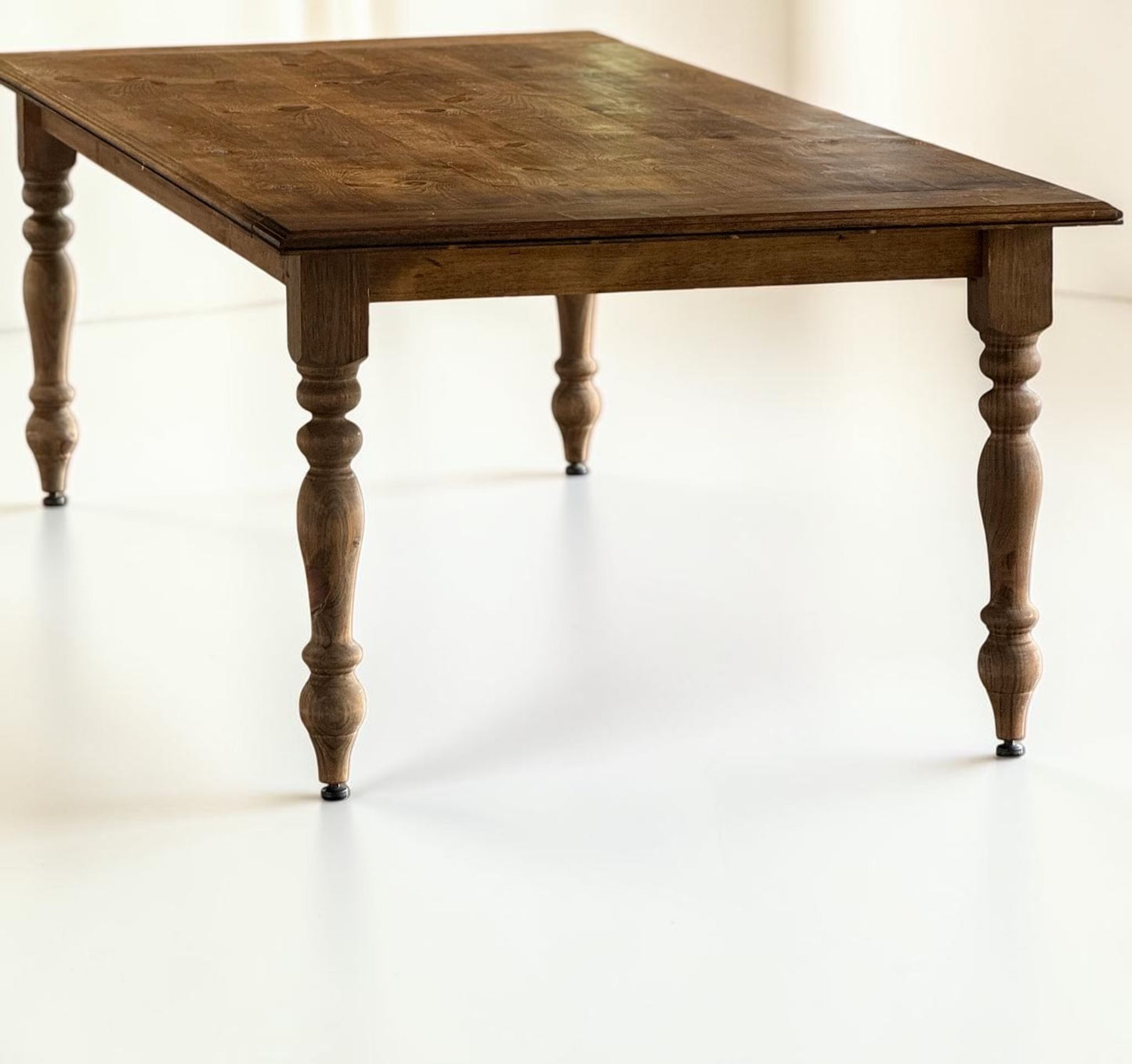 Custom Handcrafted - Aged French Country Farm Table