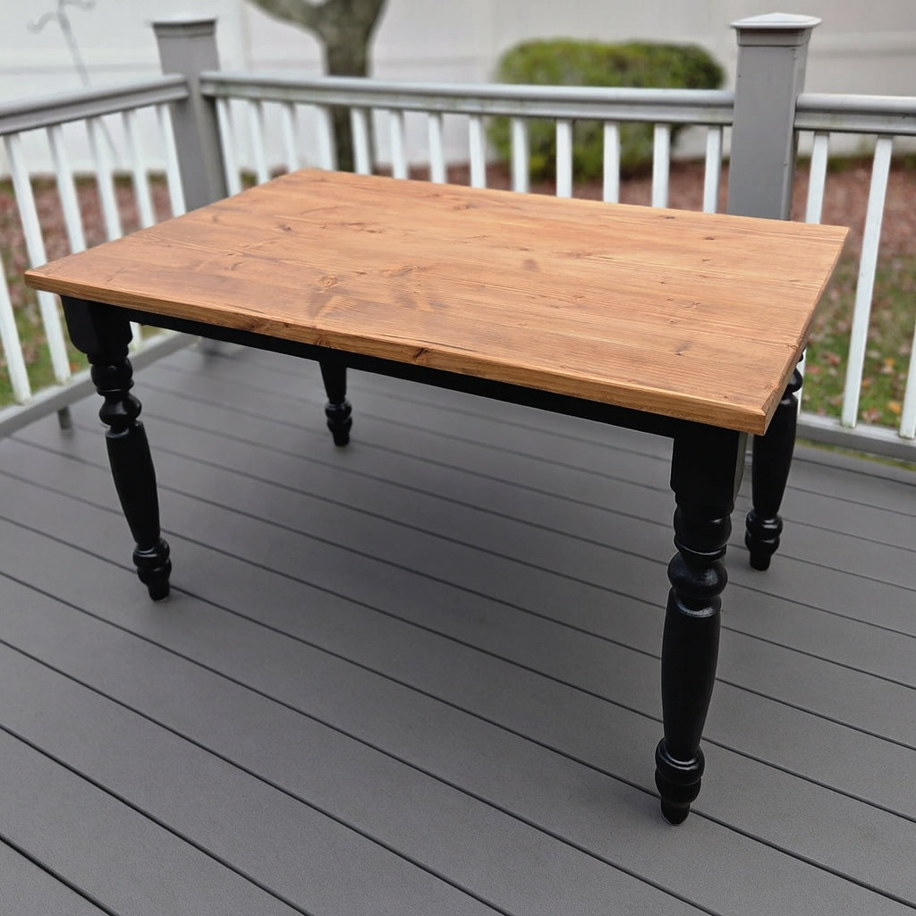 Custom Handcrafted - Country Pine Harvest Table