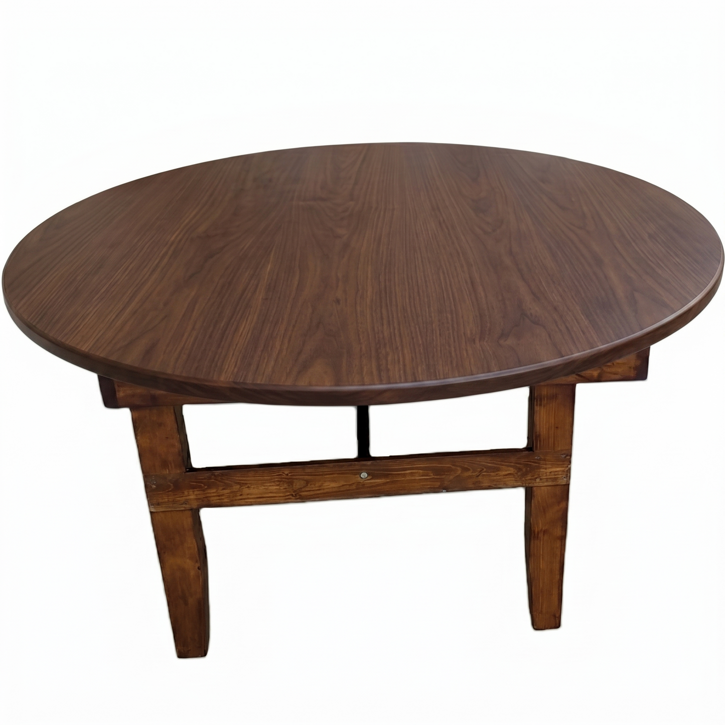 Round Wood Farm Table - 3 Day Rental