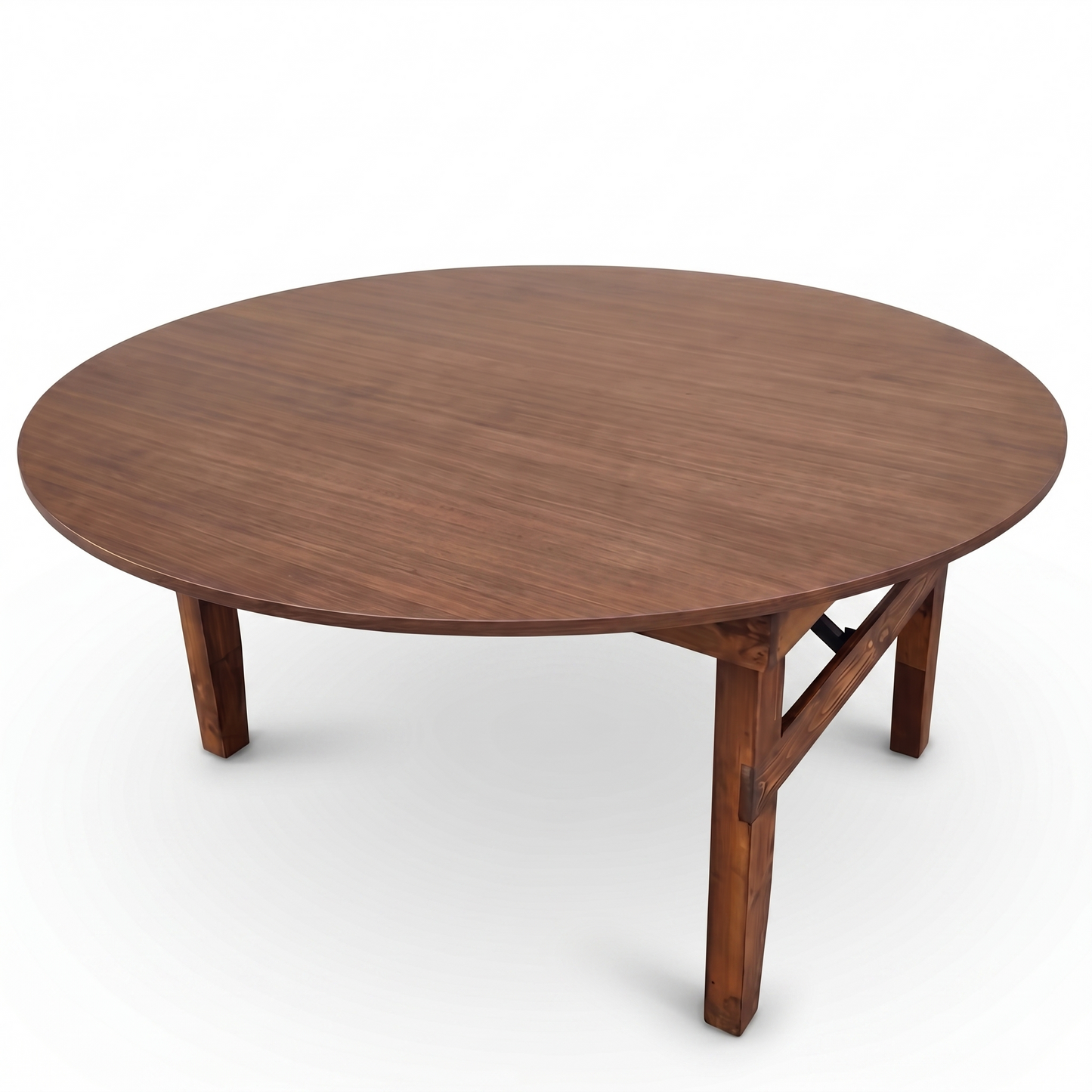 Round Wood Farm Table - 3 Day Rental